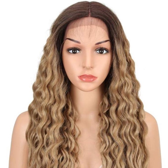 ?Synthia  BROWN OMBRÉ 26” LACEFRONT  WIG ? * NWT main image 3